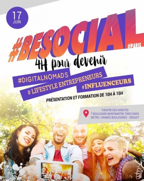 #BeSocial Paris, 4h pour développer une rémunération via les réseaux sociaux