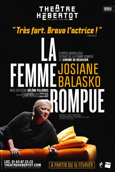 La Femme Rompue au Théâtre Hébertot