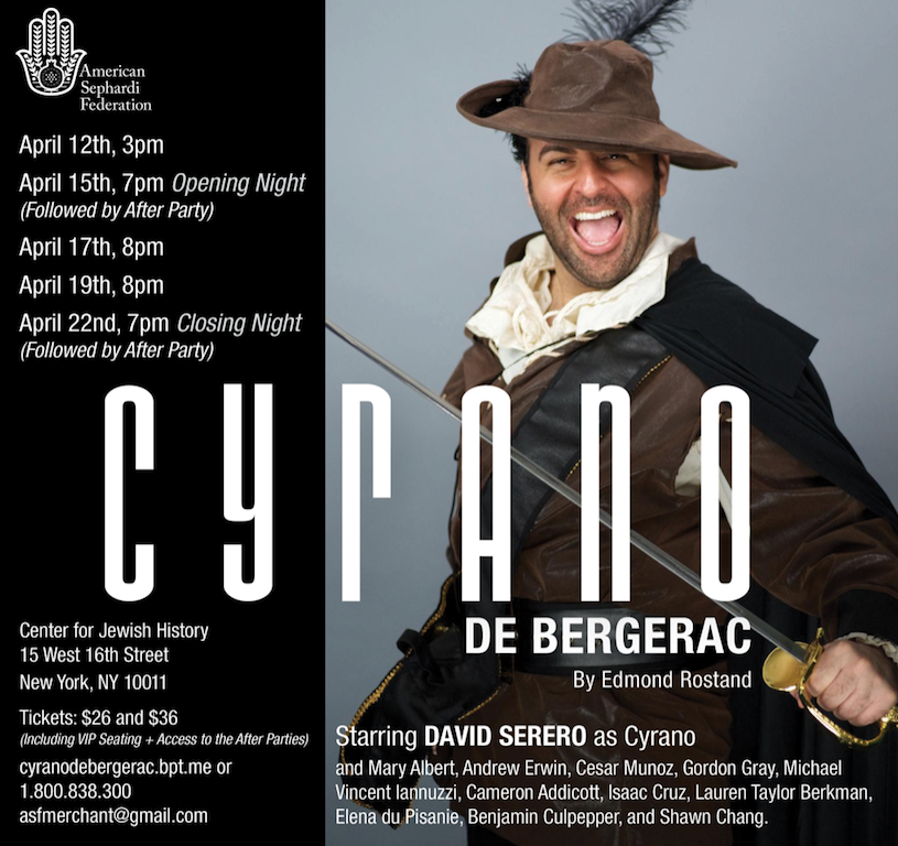 David Serero incarnera Cyrano de Bergerac à New-York