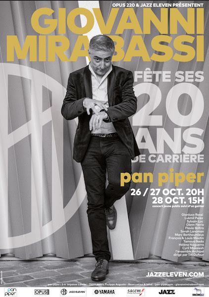 Giovanni Mirabassi fête ses  20 ans de carrière au Pan Piper