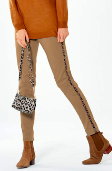 pantalon bandes leopard bleu bonheur - zenitudeprofondelemag.com
