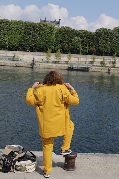 pantalon jaune BLEU BONHEUR Collection Printemps- Été 2021  zenitudeprofondelemag.com