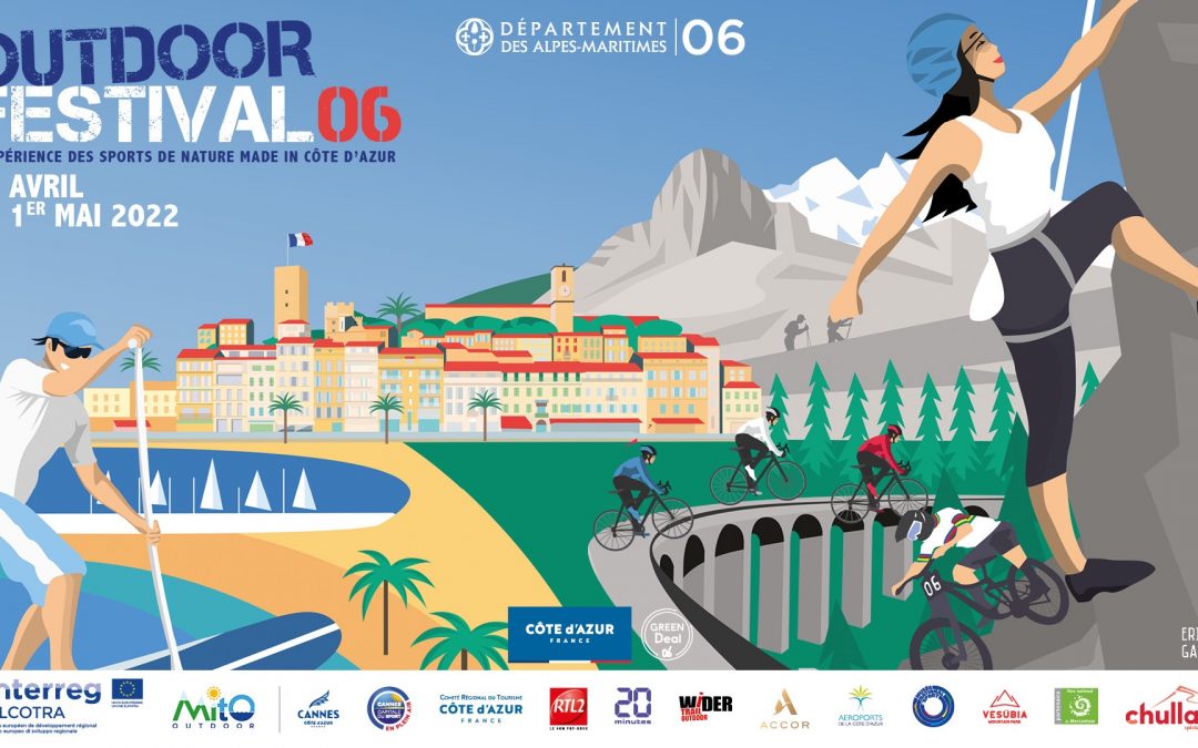 La première édition du Outdoor Festival 06 se tiendra du 29 avril au 1er mai 2022 dans les Alpes-Maritimes
