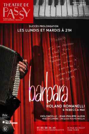 BARBARA avec Roland Romanelli & Rebecca Mai au Théâtre de Passy